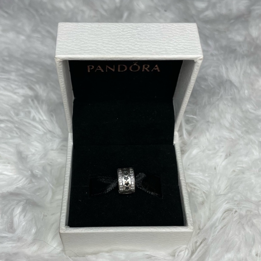 Row of Stars Pandora Spacer Charm